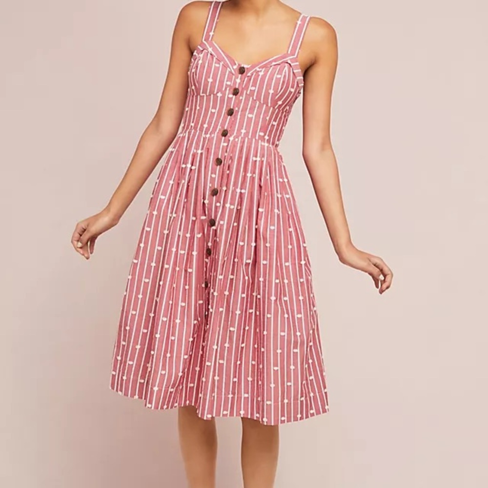 Maeve Pink Midi Sundress